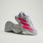 Adidas Adizero Evo SL Silver Metallic & Lucid Red - Image 2