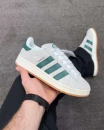 Adidas Campus 00s Crystal White Dark Green - Image 2
