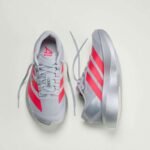 Adidas Adizero Evo SL Silver Metallic & Lucid Red - Image 3