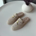 Loro piana Ladies Half Flat Shoes Skin