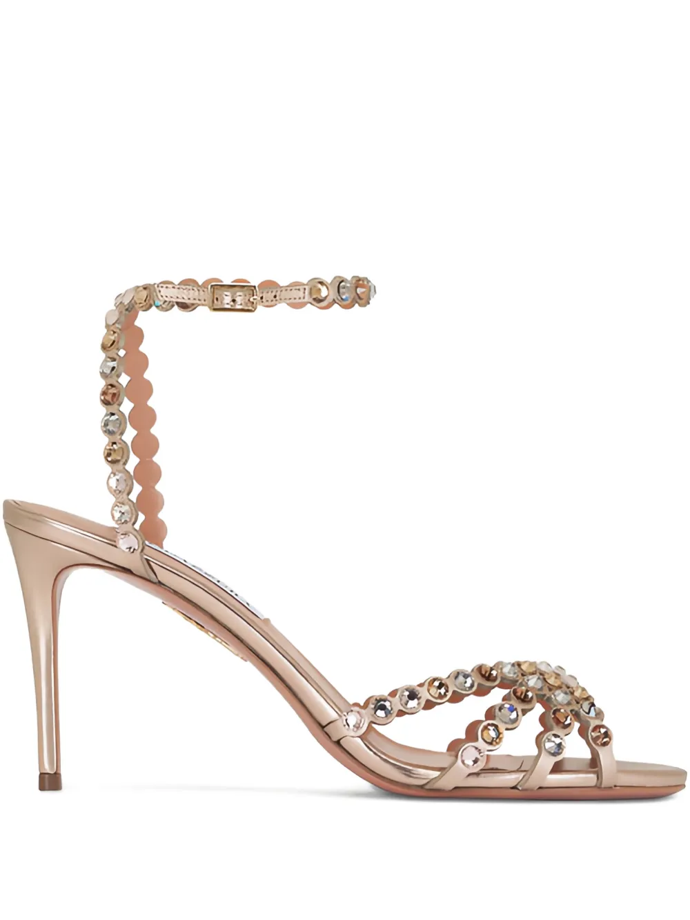 Aquazzura Tequila 105 Sandals In Gold