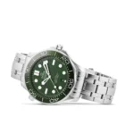 Omega Seamaster Diver 300M Stainless Steel In White Gold And Green Dial - Image 4