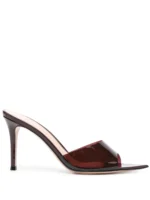 Gianvito Rossi 85mm Elle Open-Toe Sandals In Brown - Image 3