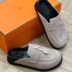 Hermès Luxury Mule Slippers Beige