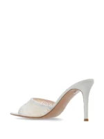 Gianvito Rossi 85mm Rania Sandals In White - Image 4