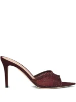 Gianvito Rossi 85mm Rania Sandals In Red - Image 3