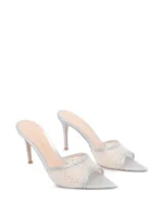 Gianvito Rossi 85mm Rania Sandals In White - Image 5