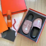 Hermès Luxury Mule Slippers Pink