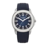 Patek Philippe Aquanaut Chronograph In White Gold And Blue With Blue Dial