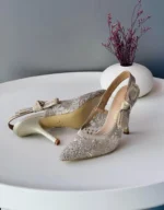 Dior J'Adior Slingback Pumps With Rhinestone Embellishments In Transparent Ivory - Image 2