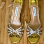 Aquazzura High-Heeled Sandals In Gold