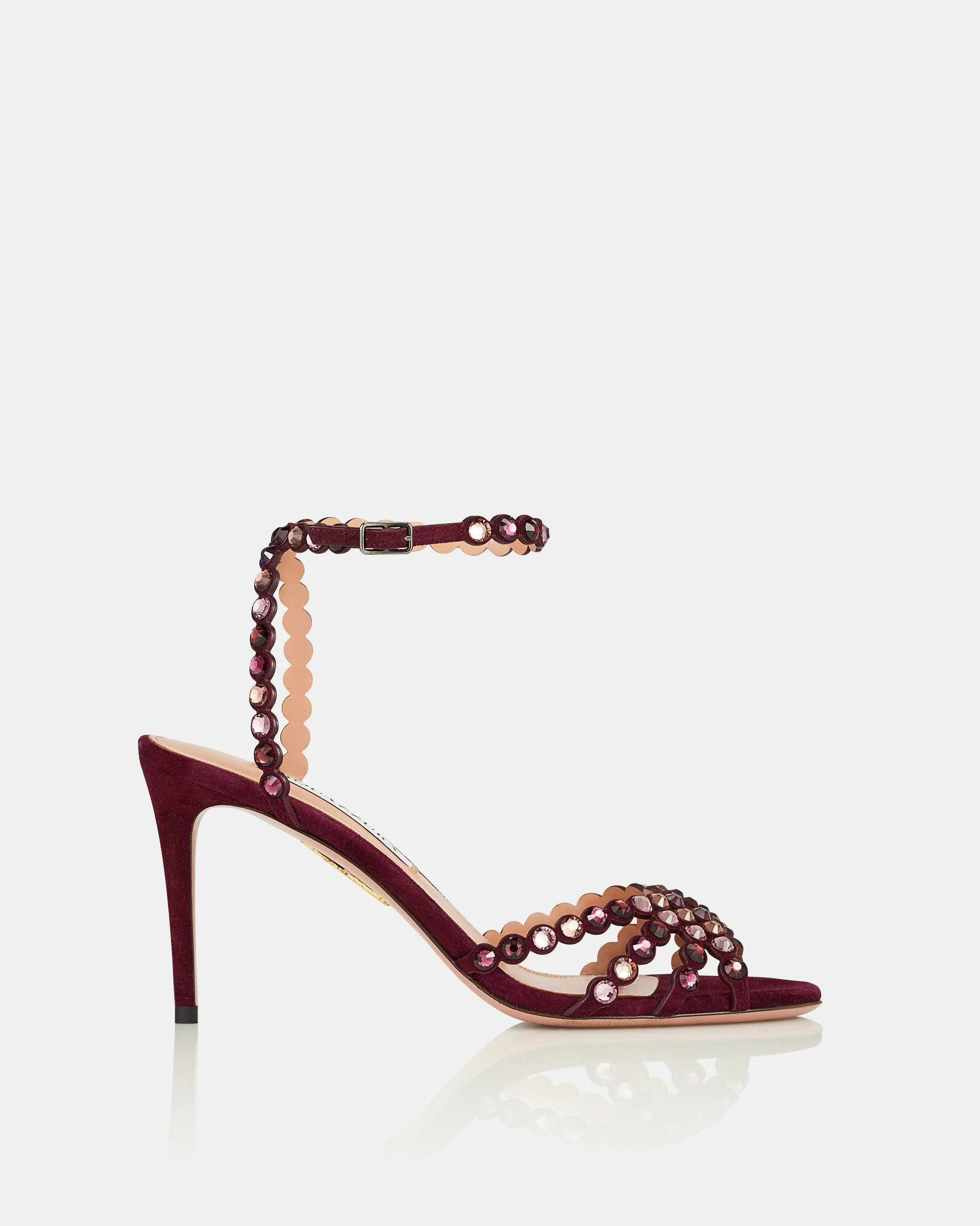 Aquazzura Tequila 105 Sandals In Maroon