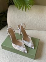 Hills Andrea Wazen Sandal with Rhinestones In White Lace - Image 5