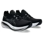 Asics Gel-Nimbus 26 Black & Graphite Grey - Image 2