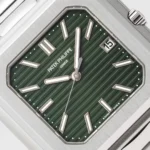 Patek Philippe Cubitus Stainless Steel In White Gold, And Olive Green Dial - Image 4