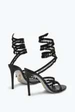 René Caovilla Chandelier Black Sandal 105 mm - Image 3