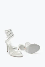 René Caovilla Chandelier Ivory Sandal 105 mm - Image 3
