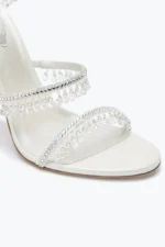 René Caovilla Chandelier Ivory Sandal 105 mm - Image 7