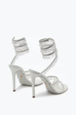 René Caovilla Chandelier Ivory Sandal 105 mm - Image 5