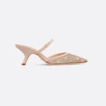 Dior Capture Heeled Mule Nude