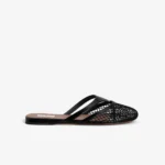 Alaïa Infradito Flat Mules Black