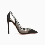 Aquazzura Crystal Crush 105 mm Black Pumps