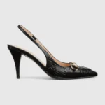 Gucci Black Horsebit Pump