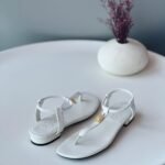 Loro piana Mindil Infra Sandal Lambskin Whisper White