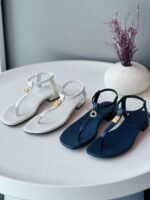 Loro piana Mindil Infra Sandal Lambskin Whisper White - Image 2