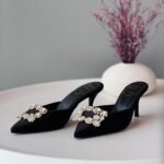 Roger Vivier Black Efflorescence mules