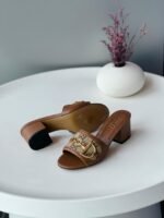 Gucci Horse Block Heel in Brown - Image 2