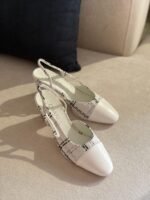 Chanel White Flat Heel White