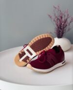Loro Piana Maroon 360 LP Lady Flexy Walk Sneaker - Image 2