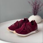 Loro Piana Maroon 360 LP Lady Flexy Walk Sneaker