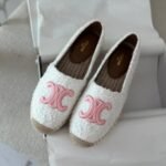 Celine Flat Espadrille with Triomphe Patch Signature