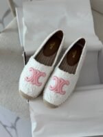 Celine Flat Espadrille with Triomphe Patch Signature