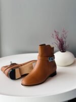 Hermes Neo ankle boots in black & brown - Image 2