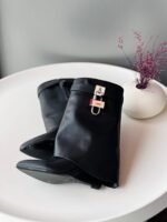 Givenchy Shark Lock Ankle Boots In Leather - Image 2