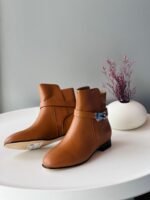 Hermes Neo ankle boots in black & brown - Image 3