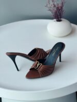 Saint Laurent Mules for Women Brown - Image 2