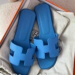 Hermès Oran Women's Slippers Blue