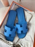 Hermès Oran Women's Slippers Blue