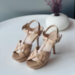 Saint Laurent Skin Tribute Platform Sandals For Women