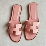 Hermès Oran Women's Slippers Rose Pink