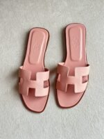 Hermès Oran Women's Slippers Rose Pink