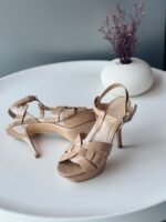 Saint Laurent Skin Tribute Platform Sandals For Women - Image 2