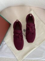 Loro Piana Maroon 360 LP Lady Flexy Walk Sneaker - Image 3