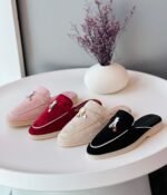 Loro piana Ladies Half Flat Shoes Pink - Image 2