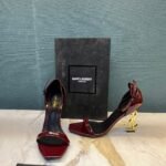 Saint Laurent Opyum Sandals Red