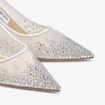 Jimmy Choo Love 65 Pumps In White Mesh - Image 3
